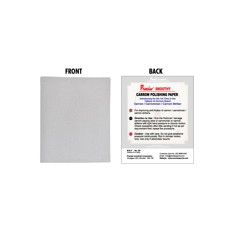 Precise Smoothy Carrom Polishing Paper